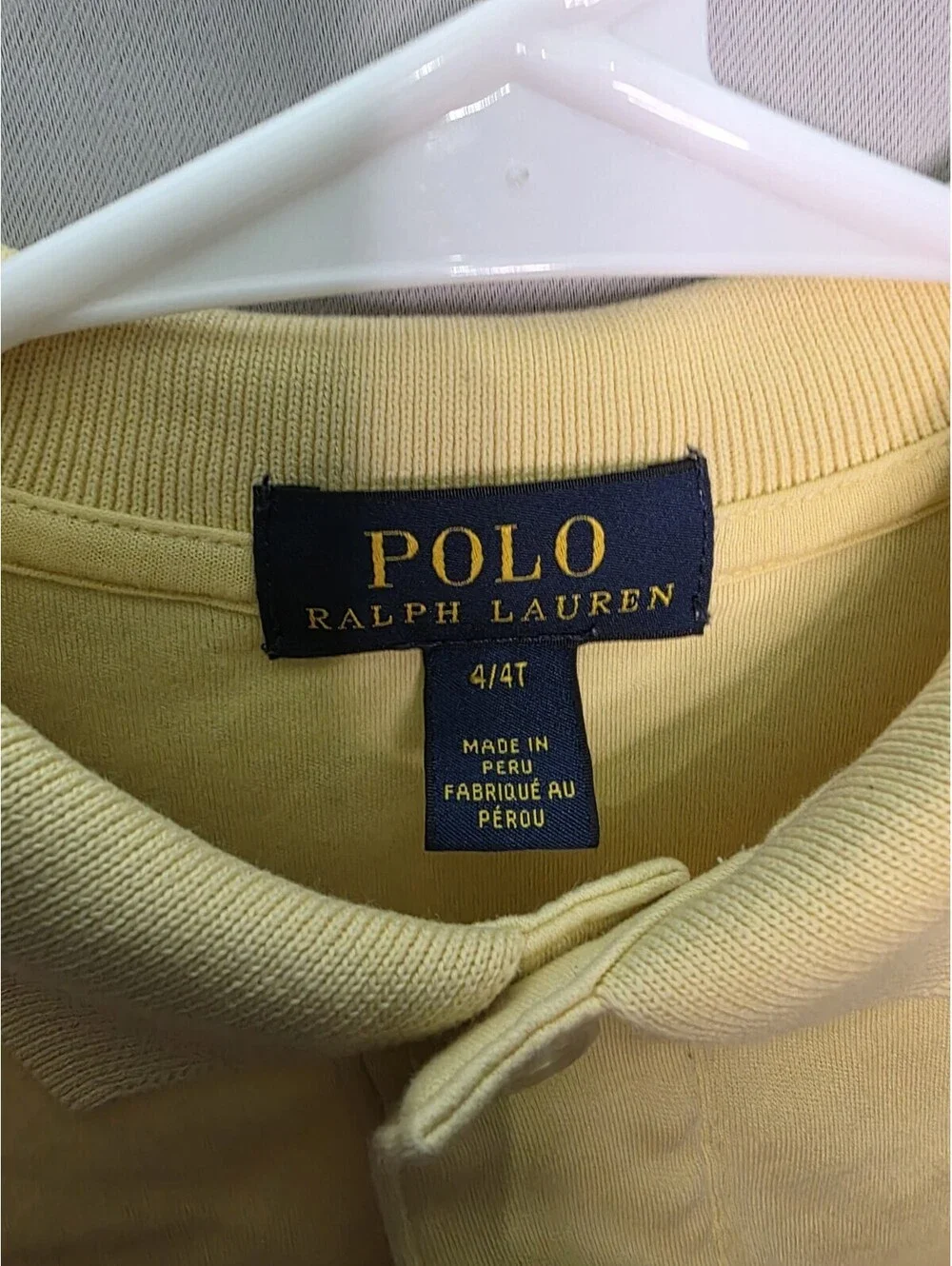 Polo Ralph Lauren Boys Gold Bugle Short Sleeve Polo Shirt Size 4-4T